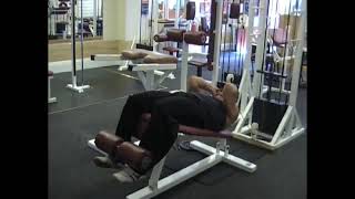 Cable Decline Bench Crunch